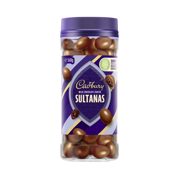 Cadbury Milk Chocolate Coated Sultanas 340g