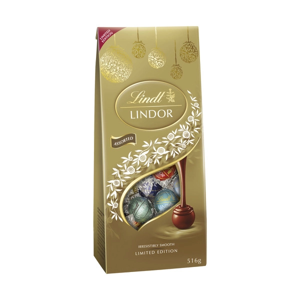 Lindt Lindor Limited Edition Assorted Chocolate Pouch Bag 468g