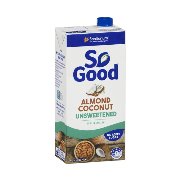 Sanitarium So Good Long Life Unsweetened Almond & Coconut Milk 1L