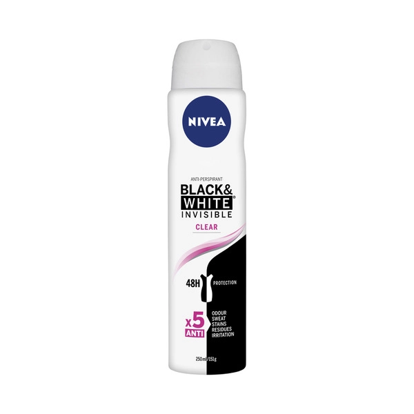 Nivea Deo Aero Female Invisible Black And White Clear 250mL