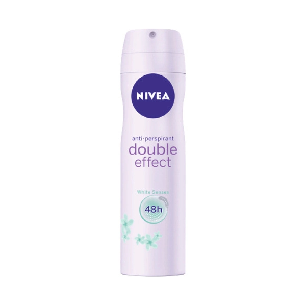 Nivea Double Effect Aerosol Antiperspirant Deodorant 250mL