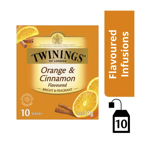 Twinings Infused Orange & Cinnamon Tea Bags 10 pack