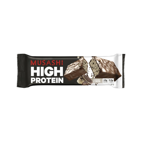 Musashi High Protein P45 Bar Cookies And Cream 90g