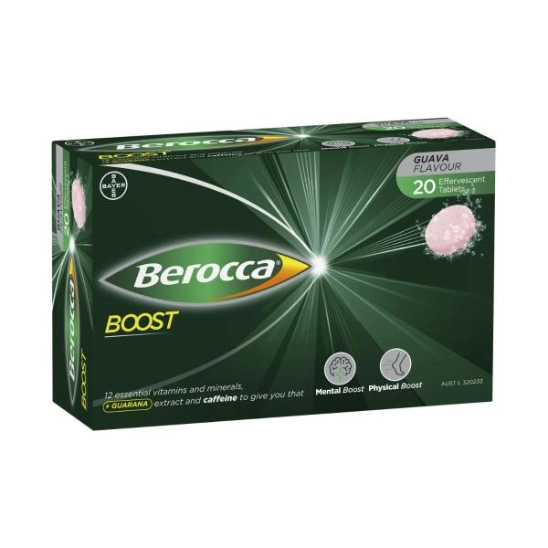 Berocca Effervescent Boost Guava 20 Pack