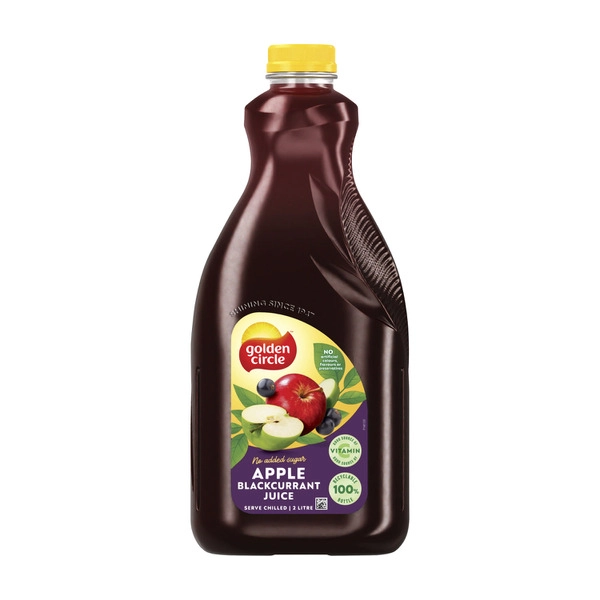 Golden Circle 100 Percent Apple Blackcurrant Juice 2L