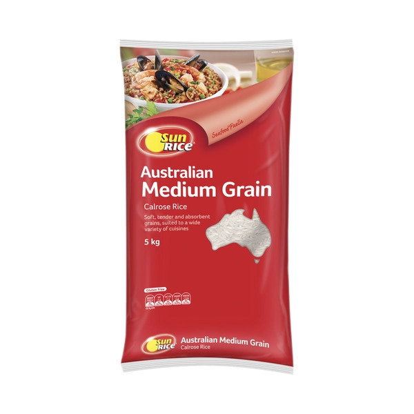 Sunrice Medium Grain White Rice 5kg