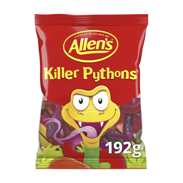 Allens ALLENS LOLLIES KILLER PYTHONS:.:192 GRAM 