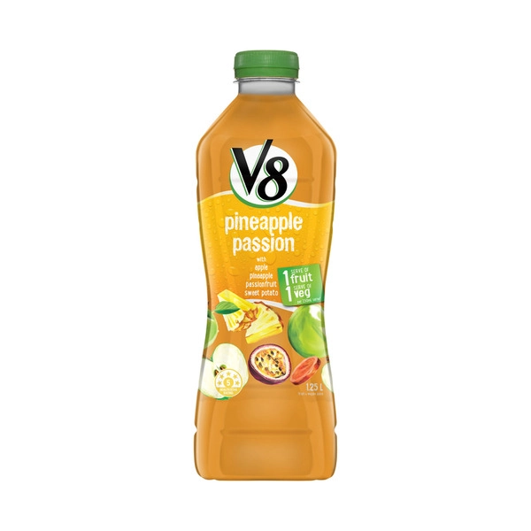 Campbells V8 Juice 1.25l CAMPBELLS V8 JUICE PINEAPPLE PASSION:.:1.25 LITRE 