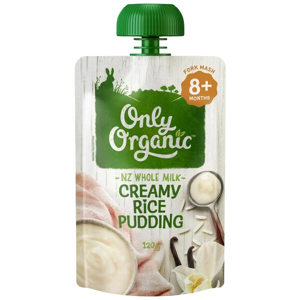 Only Organic Creamy Rice Pudding 8+ Months 120g