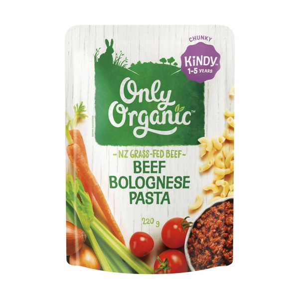 Only Organic Beef Bolognese Pasta 1-5 Years 220g