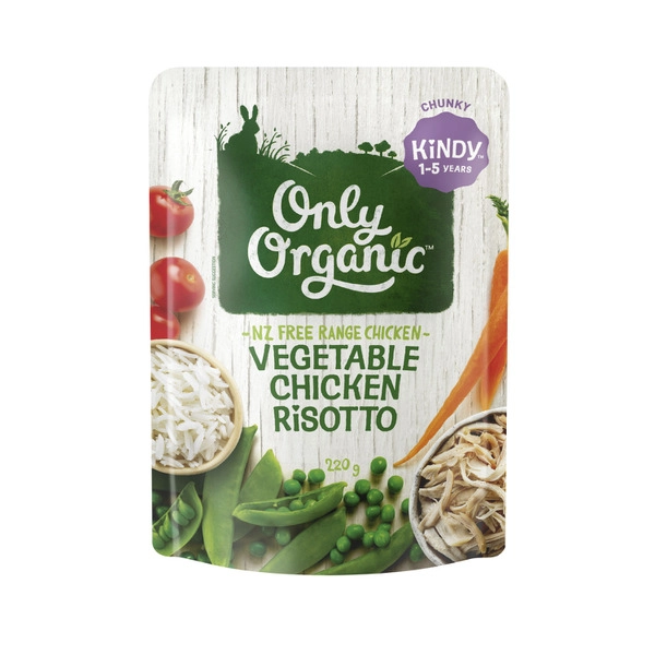 Only Organic Vegetable & Chicken Risotto 220g