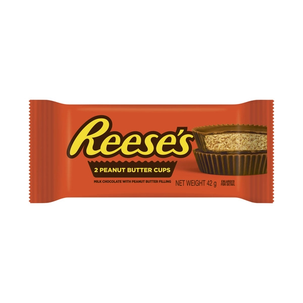 Reese's Peanut Butter Cups Milk Chocolate 2 pack 42g