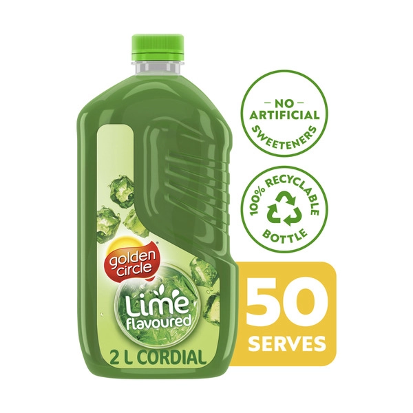 Golden Circle Cordial Lime Crush Cordial 2L