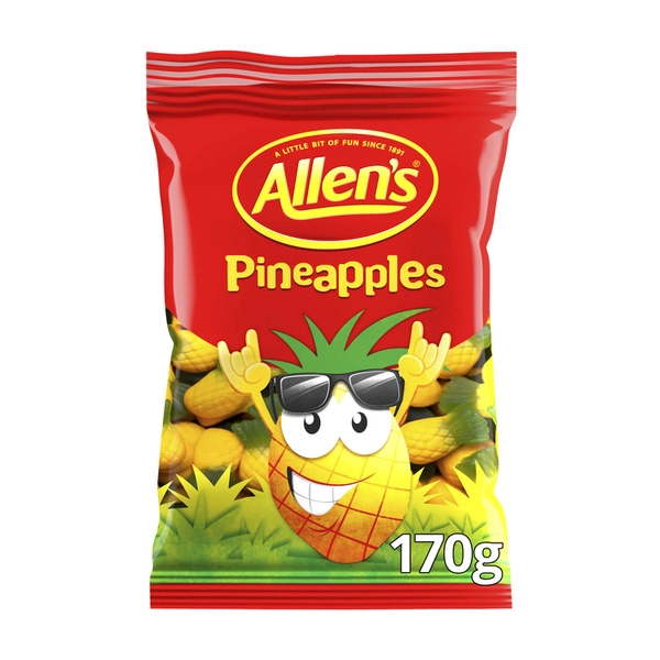 Allen's ALLEN'S LOLLIES PINEAPPLES:.:170 GRAM 