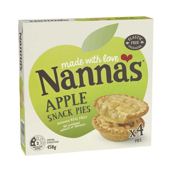 Nanna's Frozen Golden & Crispy Snack Apple Pies 450g