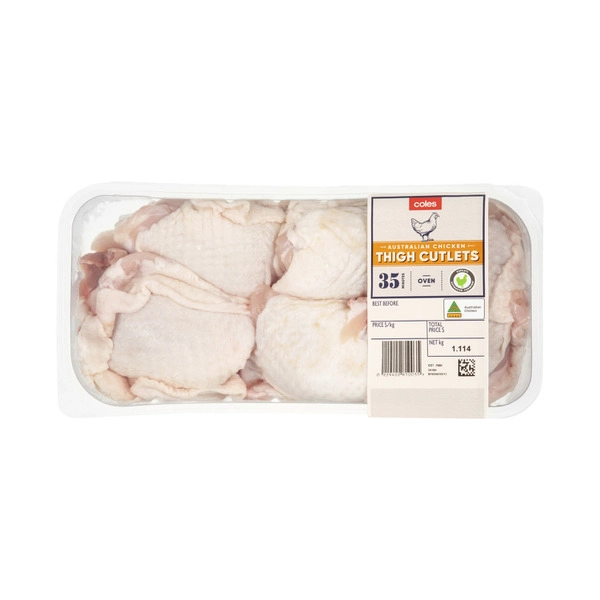 Coles RSPCA Approved Chicken Thigh Cutlets approx. 1.1kg