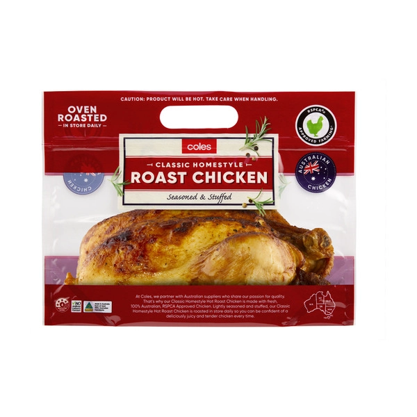 Coles RSPCA Approved. COLES RSPCA APPROVED WHOLE CHICKEN ROAST 