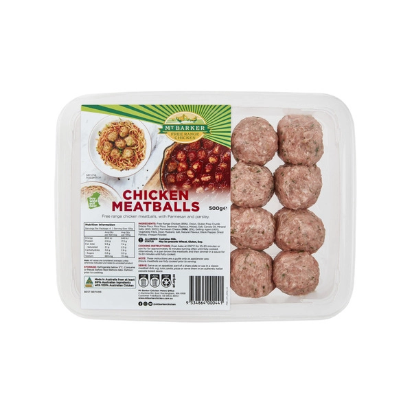 Mt Barker Chicken Meatballs 500g