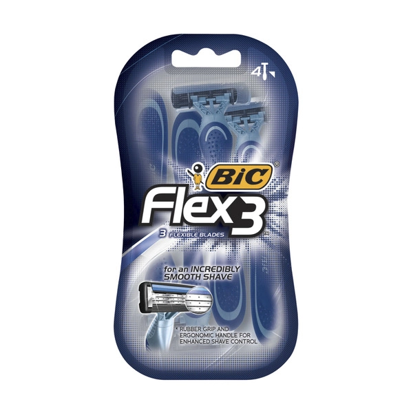 Bic Flex 3 BIC FLEX 3 DISPOSABLE RAZOR 4 PACK 