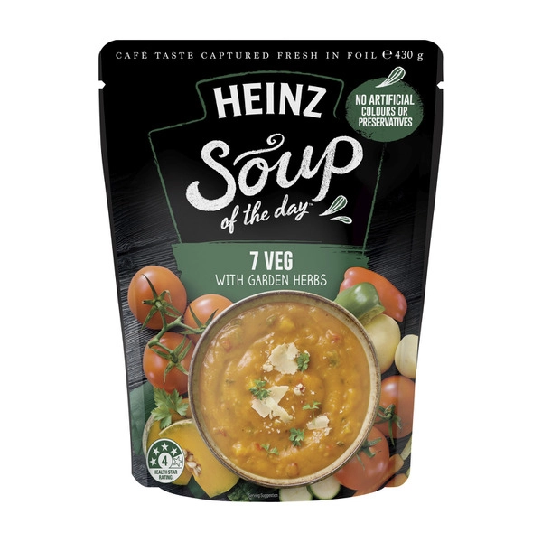 Heinz Soup Of The Day 7 Veg With Herbs Vegetable Soup 430g