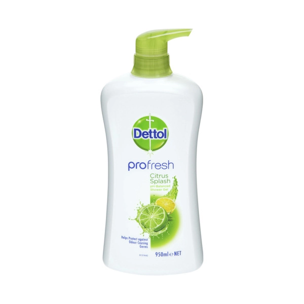 Dettol Profresh Shower Gel Body Wash Lemon and Lime 950mL