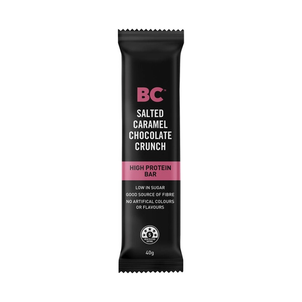 BC Snacks Salted Caramel Chocolate Crunch High Protein Bar 40g