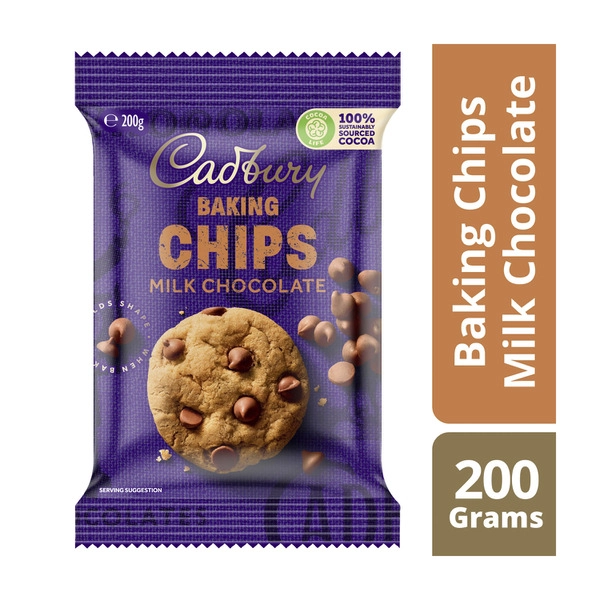 Cadbury Milk Chocolate Baking Chips 200g