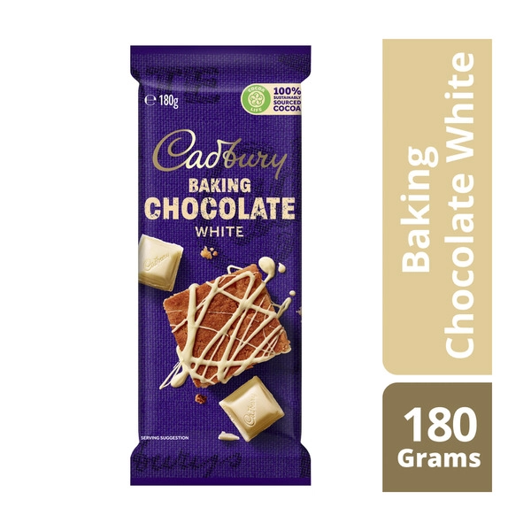 Cadbury Baking White Chocolate Block 180g