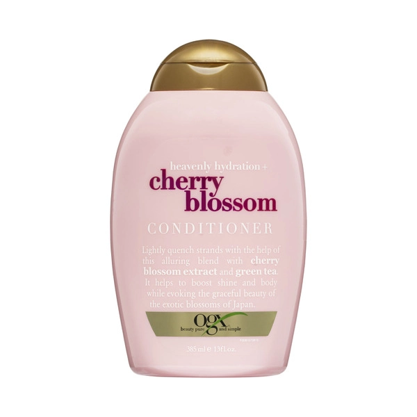 Ogx Heavenly Hydration + Shine Cherry Blossom Conditioner For Thin & Fine Hair 385mL