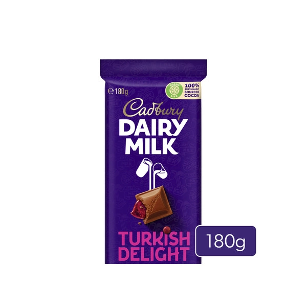 Cadbury Family Block CADBURY FAMILY BLOCK CHOCOLATE:TURKISH DELIGHT:.:180 GRAM 