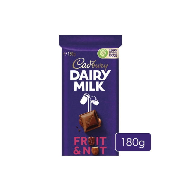 Cadbury Family Block CADBURY FAMILY BLOCK CHOCOLATE:FRUIT AND NUT:.:180 GRAM 