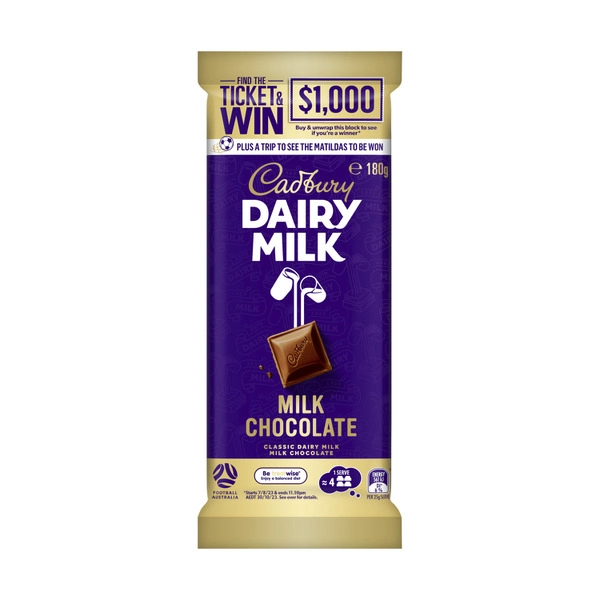 Cadbury Family Block CADBURY FAMILY BLOCK CHOCOLATE:DAIRY MILK:.:180 GRAM 