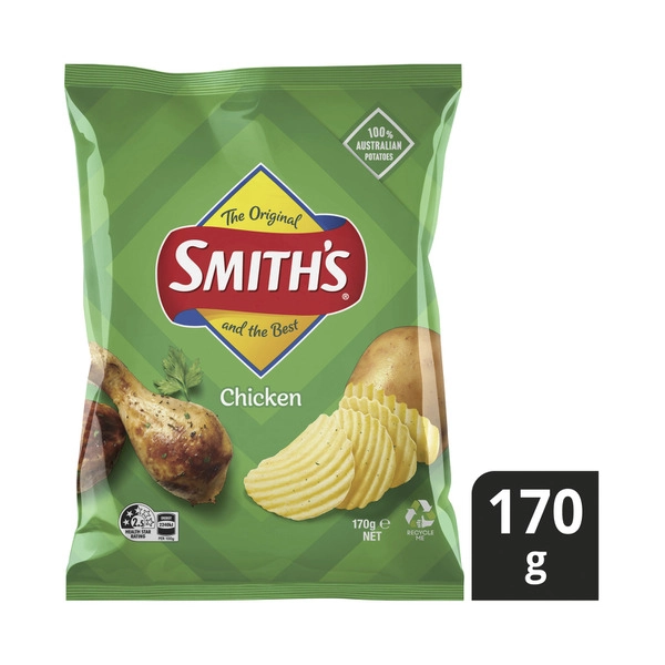 Smith's Crinkle Cut SMITHS CRINKLE CUT POTATO CHIPS:CRINKLE CHICKEN:.:170 GRAM 