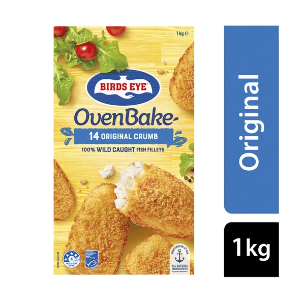 Birds Eye Frozen Fish Fillets With Original Crumb Oven Bake 14 Pieces 1kg