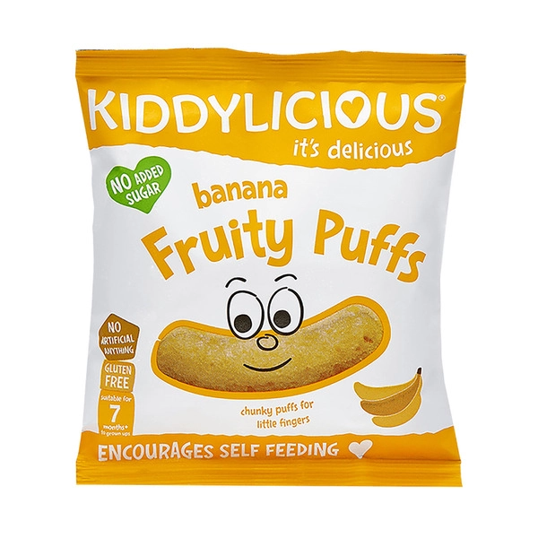 Kiddylicious Banana Fruity Puffs 7+ Months 10g