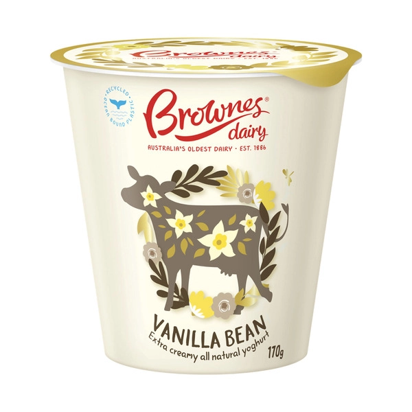 Brownes Vanilla Bean Natural Yoghurt 170g