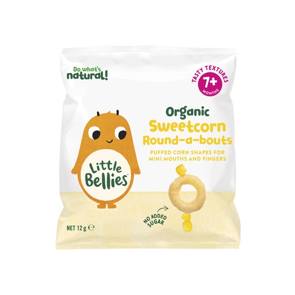 Little Bellies Organic Sweet Corn Round-A-Bouts 12g