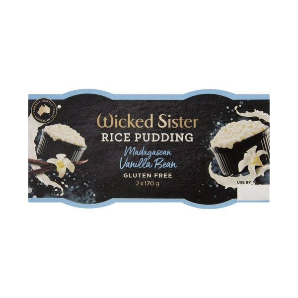 Wicked Sister Vanilla Bean Rice Pudding 2x170g 340g