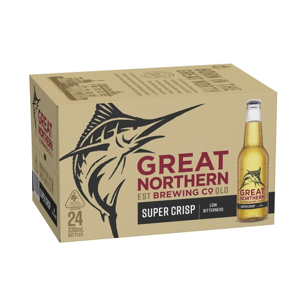 Great Northern Super Crisp Lager Bottle 330mL 24 Pack