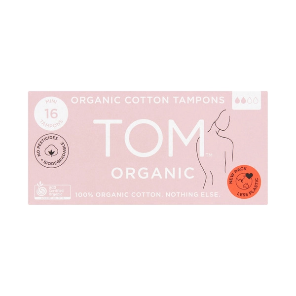 TOM Organic Mini Tampons 16 pack