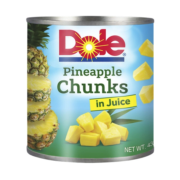 Dole Pineapple DOLE PINEAPPLE:CHUNKS IN JUICE:.:432 GRAM 