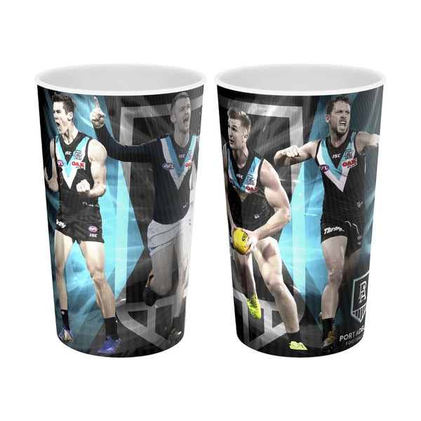 AFL Lenticular Tumbler Port Adelaide 1 each