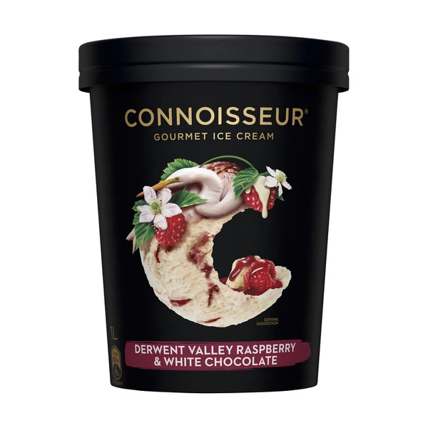 Connoisseur Derwent Valley Raspberry & White Chocolate Ice Cream 1L