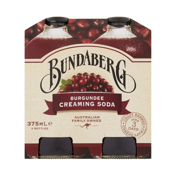 Bundaberg Brewed Drink Burgundee 4x375mL 4 pack