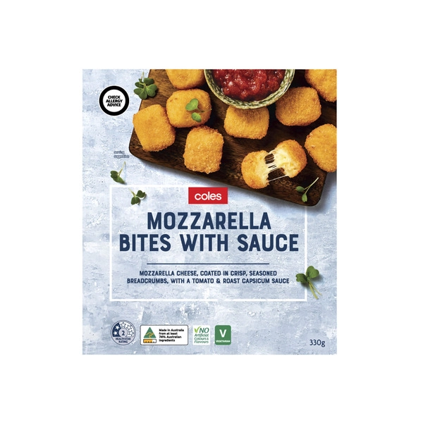 Coles Kitchen Mozzarella Bites 10 pack 330g