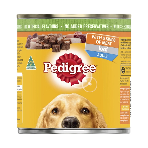 Pedigree Loaf With 5 Kinds Of Meat Adult Wet Dog Food Can 700g