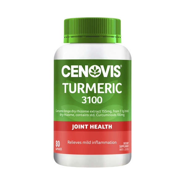 Cenovis Turmeric 3100 Capsules w. Curcuminoids For Joints 80 pack