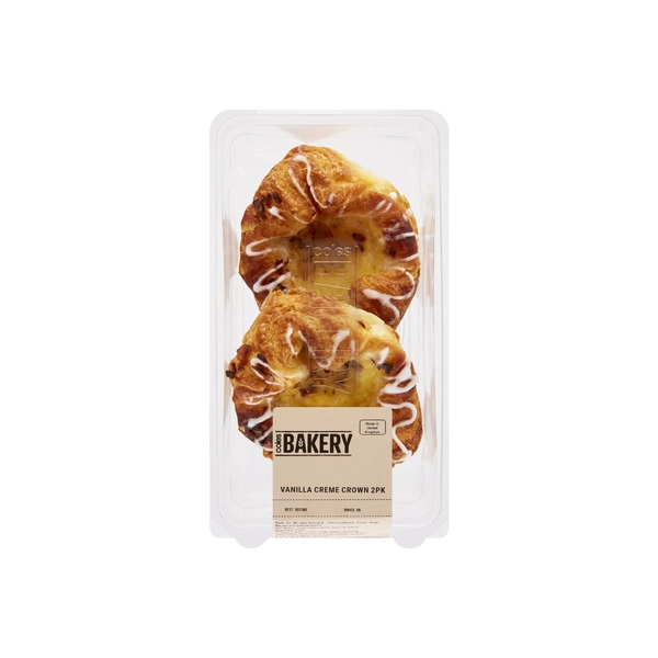 Coles Bakery Vanilla Creme Crown 2 pack