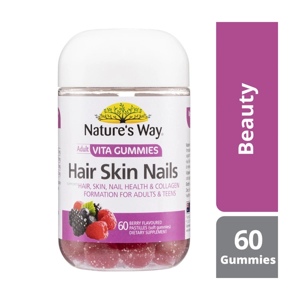 Nature's Way Adult Vita NATURE'S WAY ADULT VITA GUMMIES HAIR SKIN & NAILS 60PK 