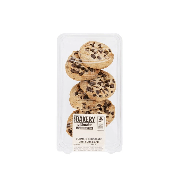 Coles Bakery Ultimate Choc Chip Cookie 6 pack